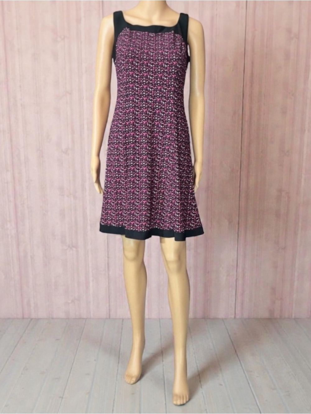 Chaps Midi Scoop Neck Dress